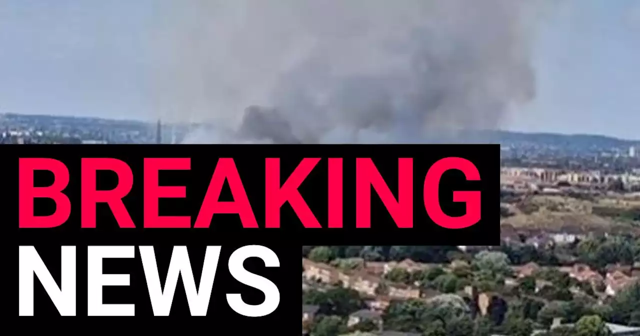 Huge grass fire sends plumes of smoke into the air as London burns again