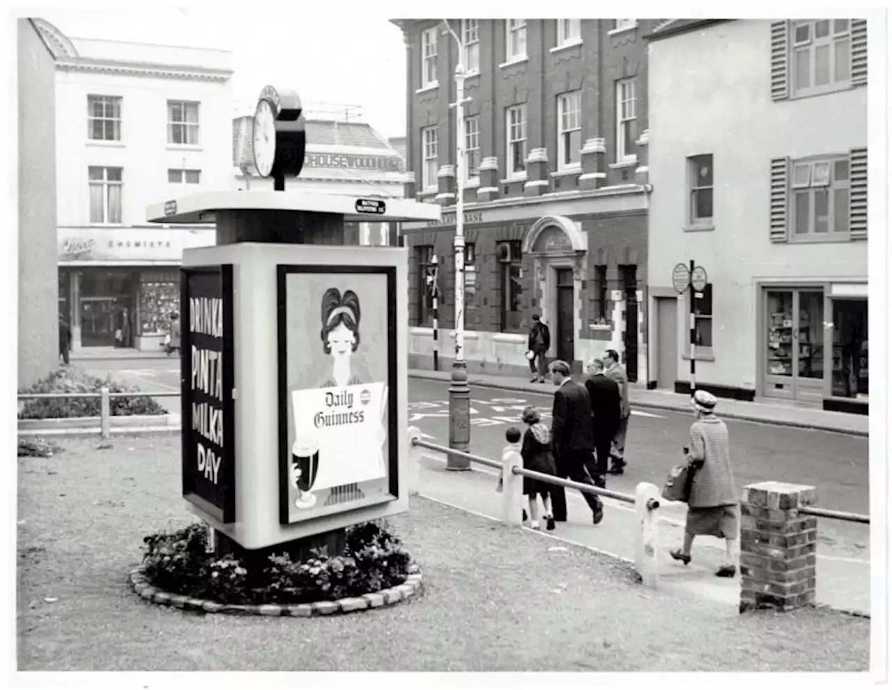 Unusual scene close to where a fast food restaurant is today