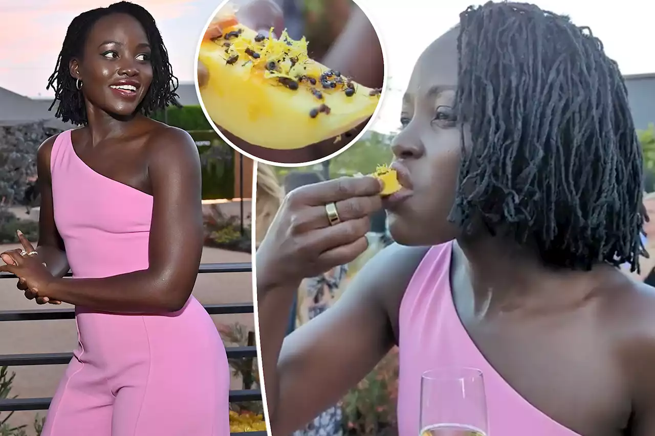 Lupita Nyong’o eats fruit sprinkled with ants: ‘It’s really good!’