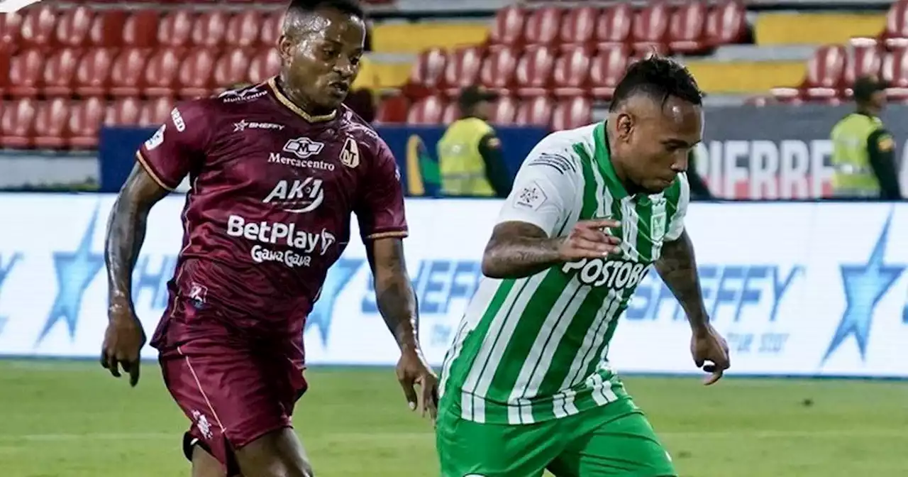 Tolima quería revancha, pero se conformó con una igualdad agónica ante Nacional
