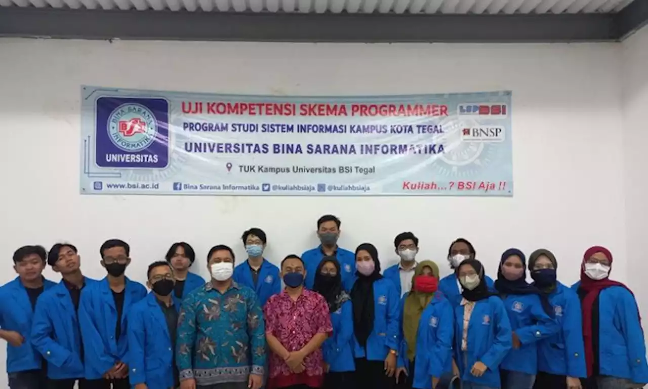 Siapkan Lulusan kompeten, Universitas BSI Kampus Tegal Gelar Uji Kompetensi Programmer |Republika Online