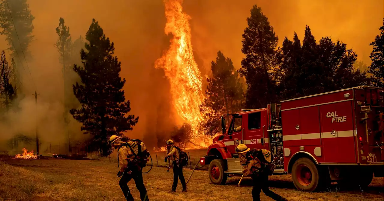 Fire burns out of control near Yosemite