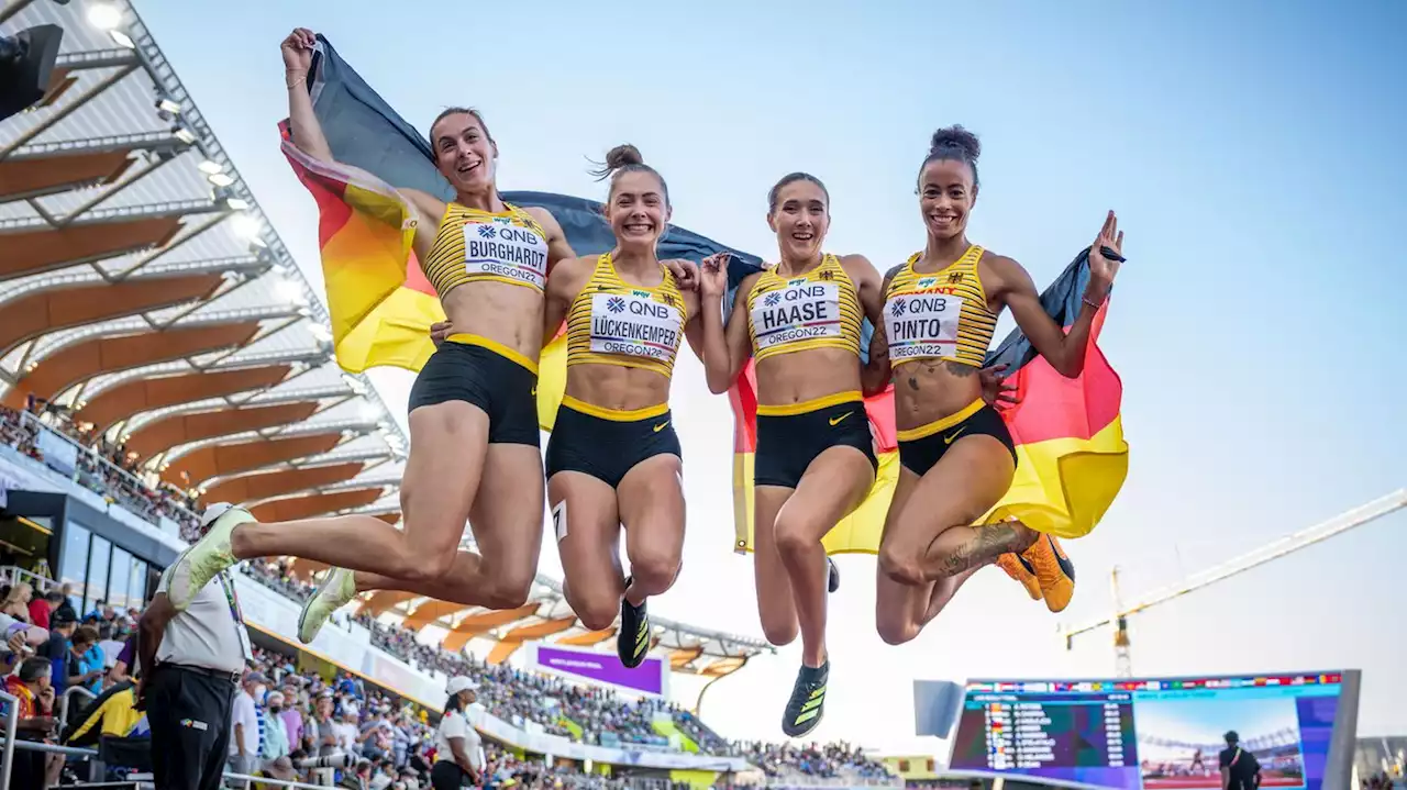 Bronze für deutsche Damen: Sprint-Staffel holt Überraschungs-Medaille