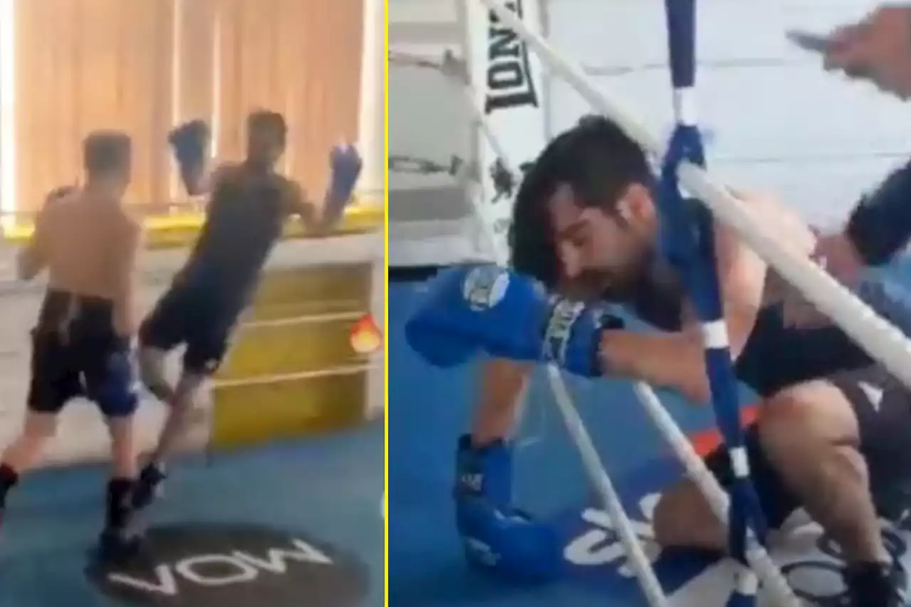 World champion beats up Twitter troll who turned up in person to spar him