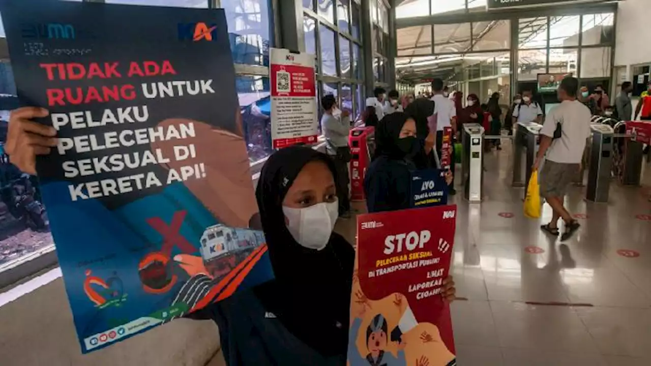 Kampanye Anti Pelecehan Seksual di KRL Digelar di Stasiun Rangkasbitung