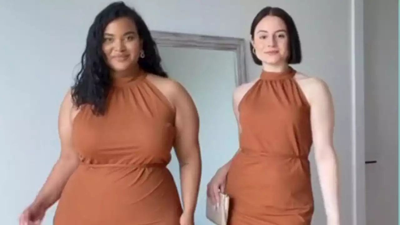 I’m a size 14 and my friend is a size 2 – we tried on the same 4 outfits