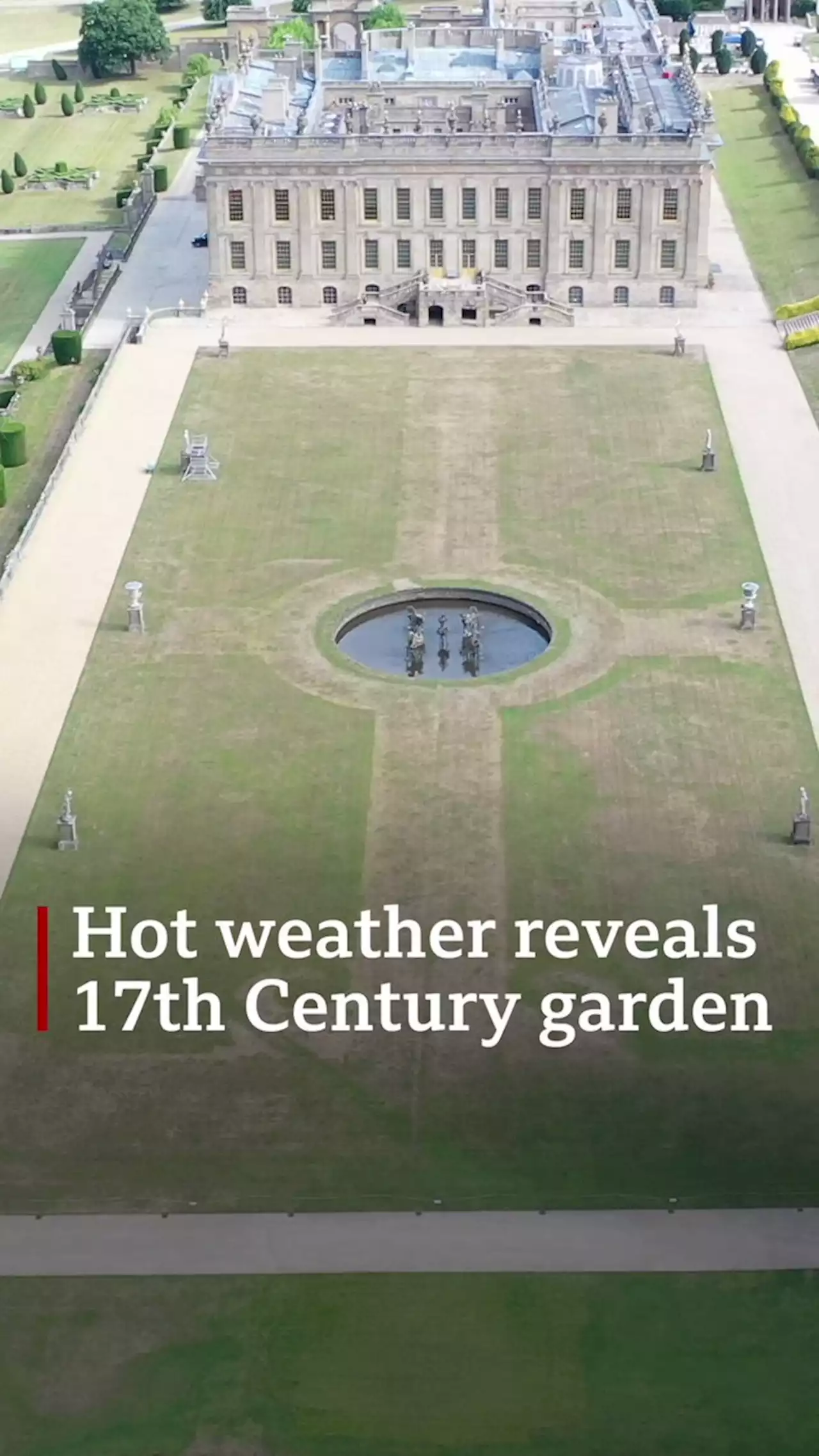 Drone footage reveals hidden 17th Century garden