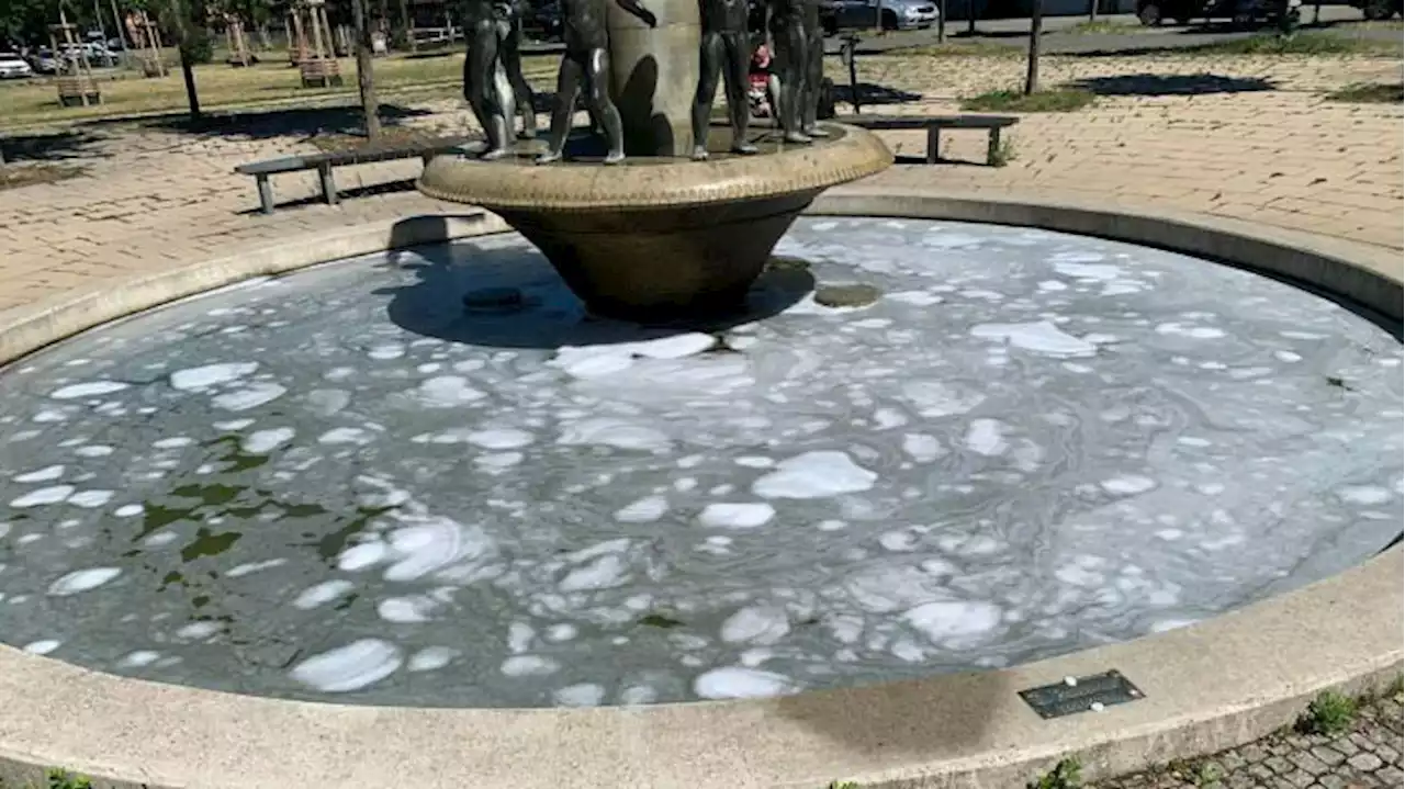 Schon wieder Schaum-Anschlag auf „Brunnen der Jugend“