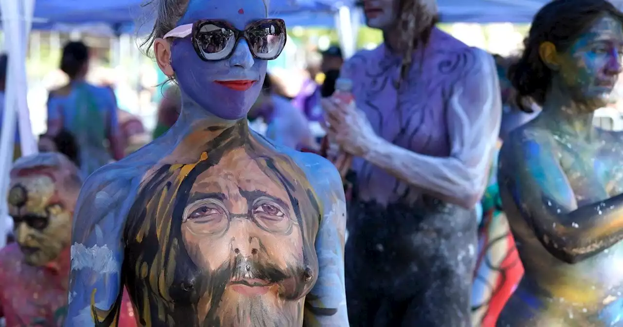 Día Mundial del Bodypainting: 26 artistas y 45 modelos desnudos en Union Square, Nueva York, por la diversidad