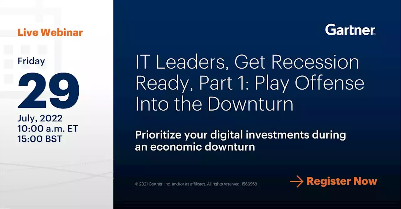 IT Leaders, Get Recession Ready, Part 1: Play Offense Into the Downturn