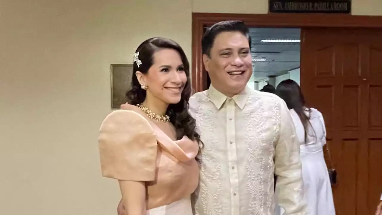 LOOK: Migz Zubiri and wife at the opening of 19th Congress