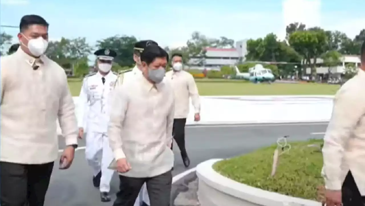 Marcos arrives at Batasan for first SONA