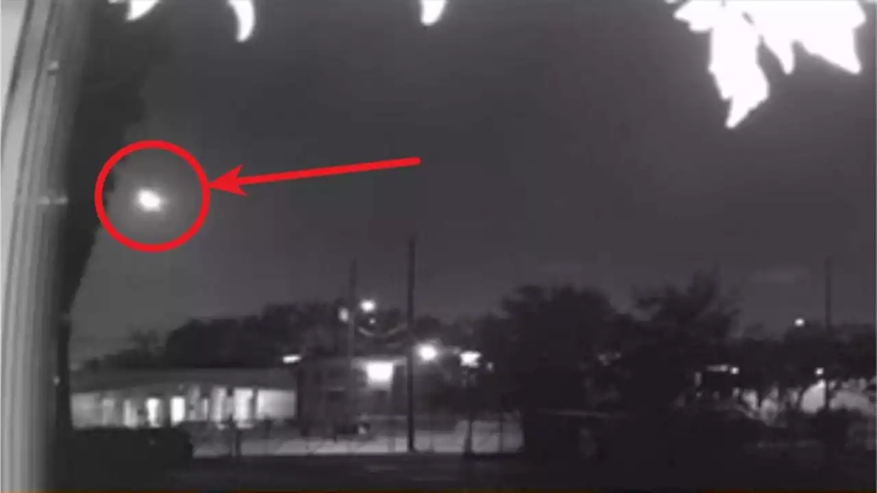 A giant fireball lit up the Texas sky Sunday night