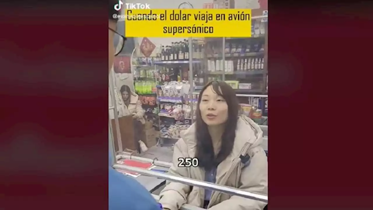 Tiktoker china vive en Argentina y así se ríe de la inflación