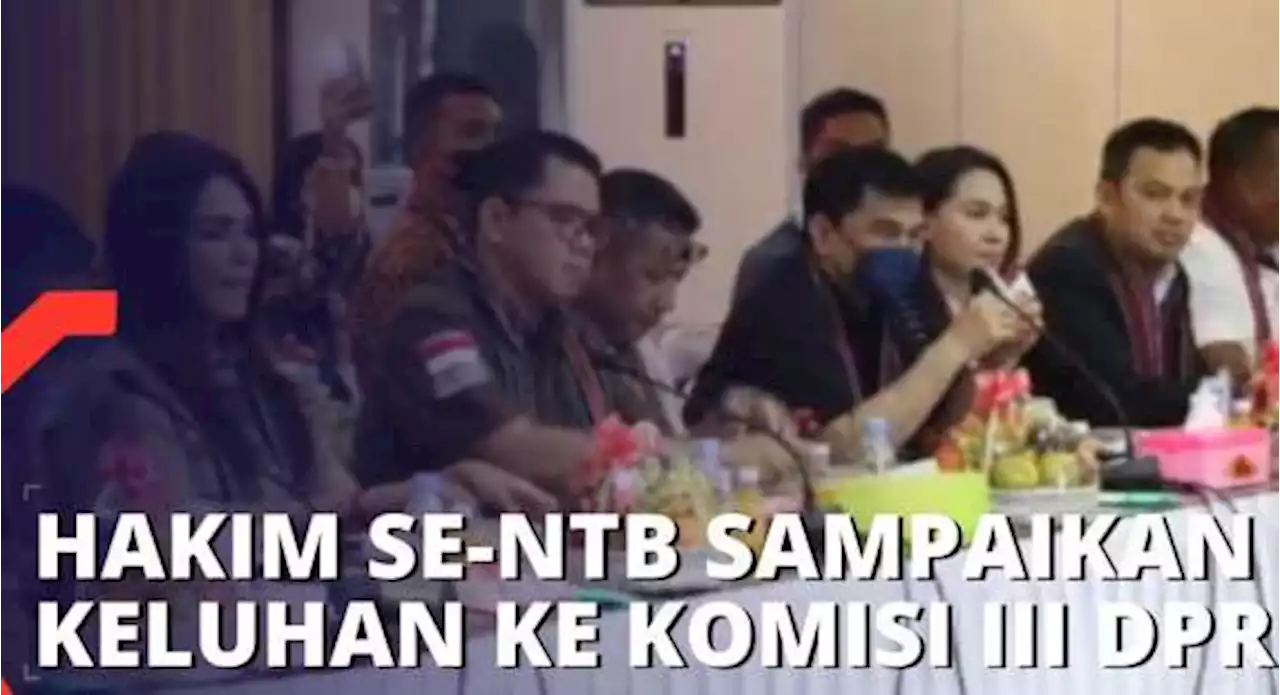 Seluruh Hakim se-NTB Sampaikan Keluhan ke Komisi III DPR Soal Sulitnya Eksekusi Putusan