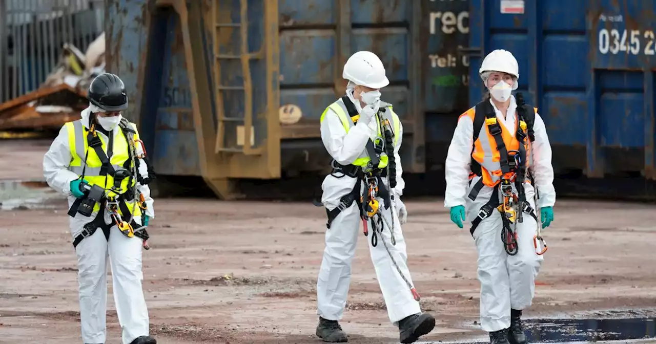 Horror on the streets beside a demolished mill where human remains uncovered