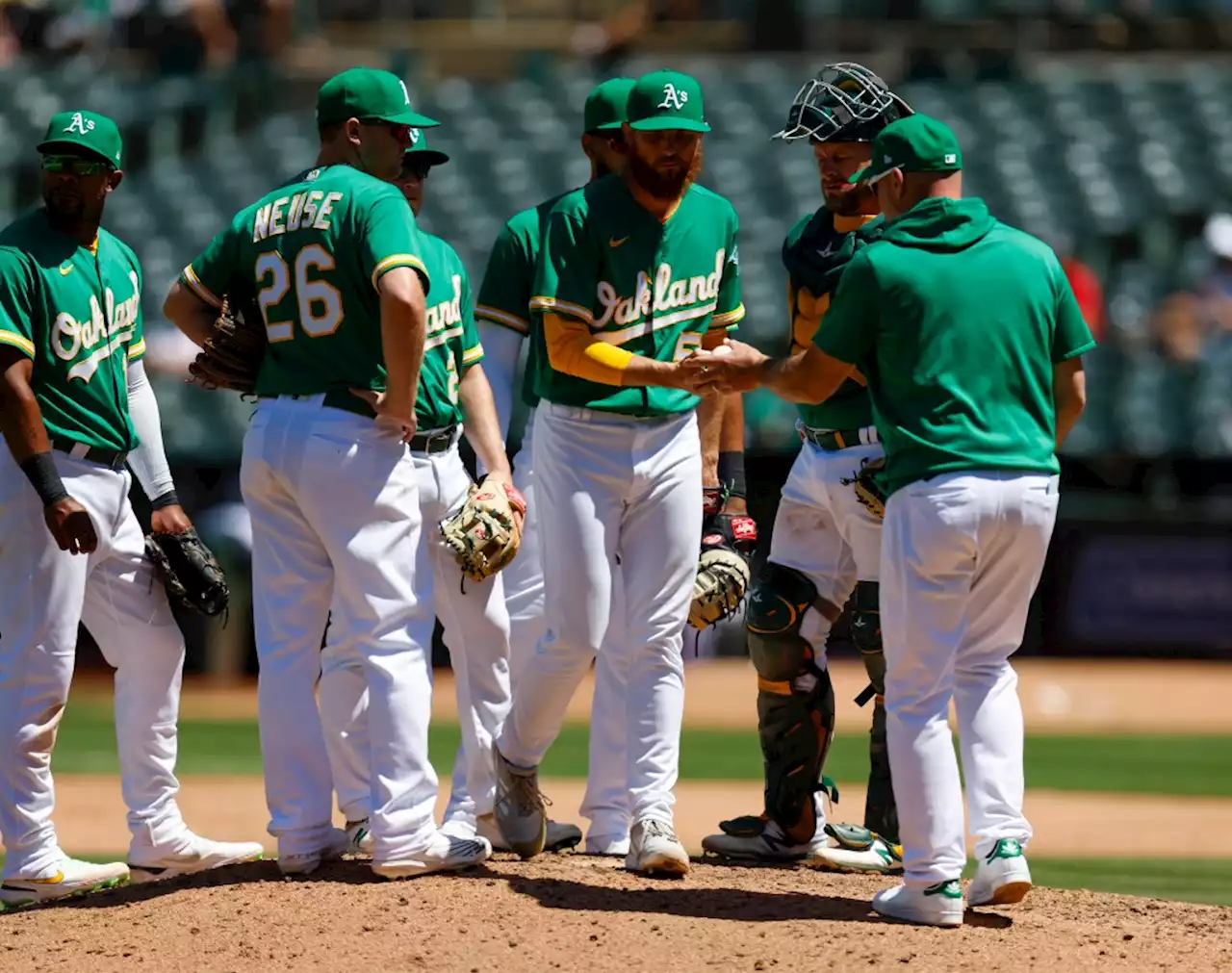 Oakland A’s scare Rangers in a rally that falls just short