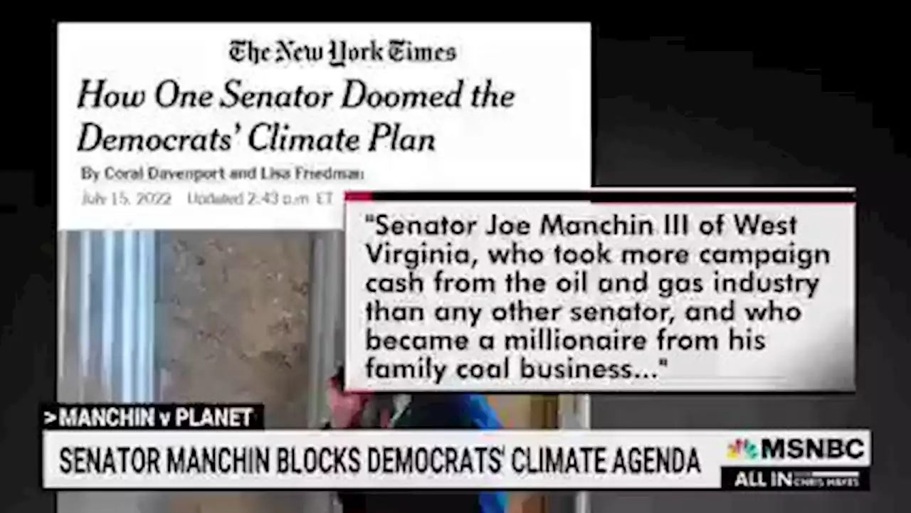 With his newest declaration, Joe Manchin proves his critics right