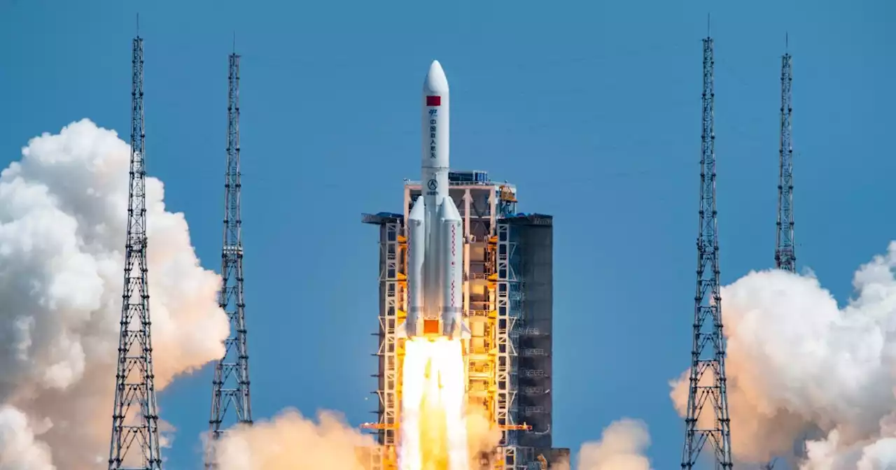 China launches one of 2 lab modules to join space station