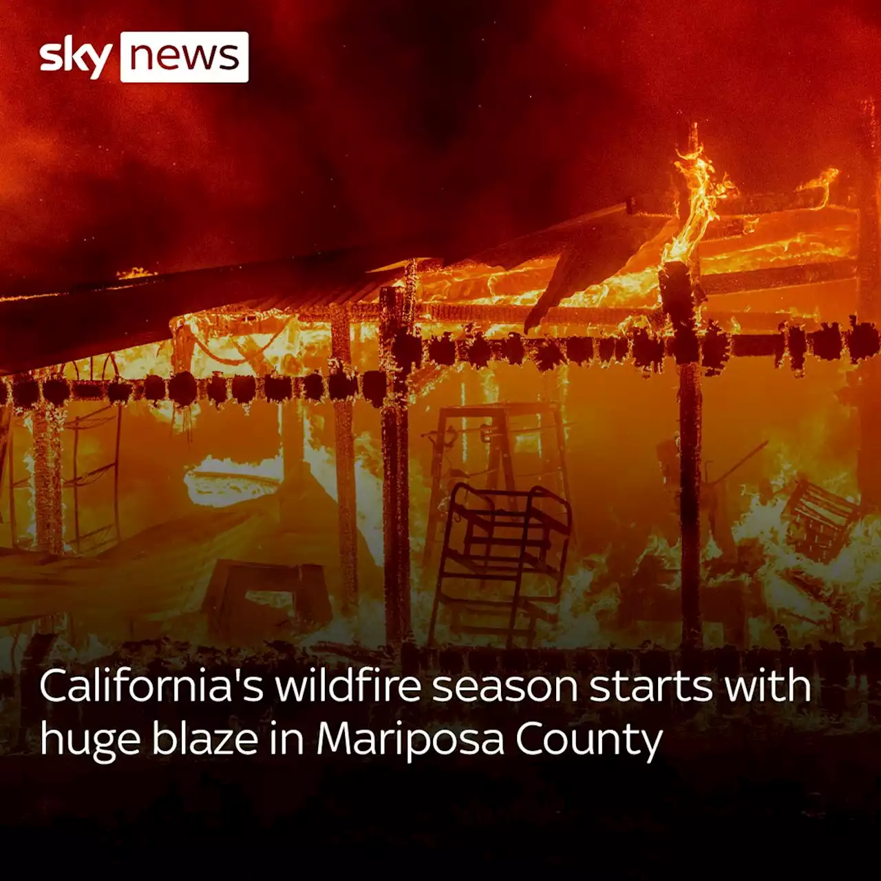 Thousands ordered to flee as officials declare state of emergency due to 'explosive' California wildfire