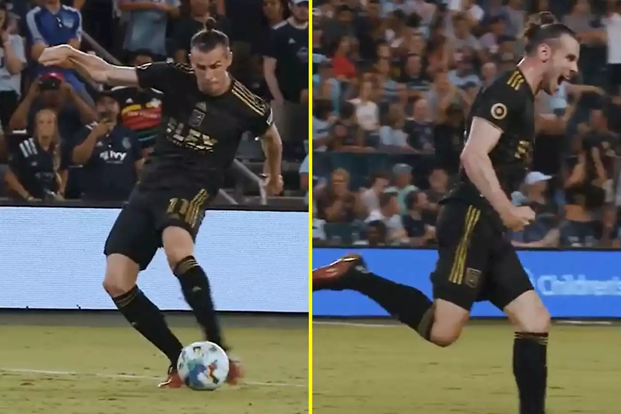 Bale does hilarious celebration after star nets his first MLS goal for LAFC