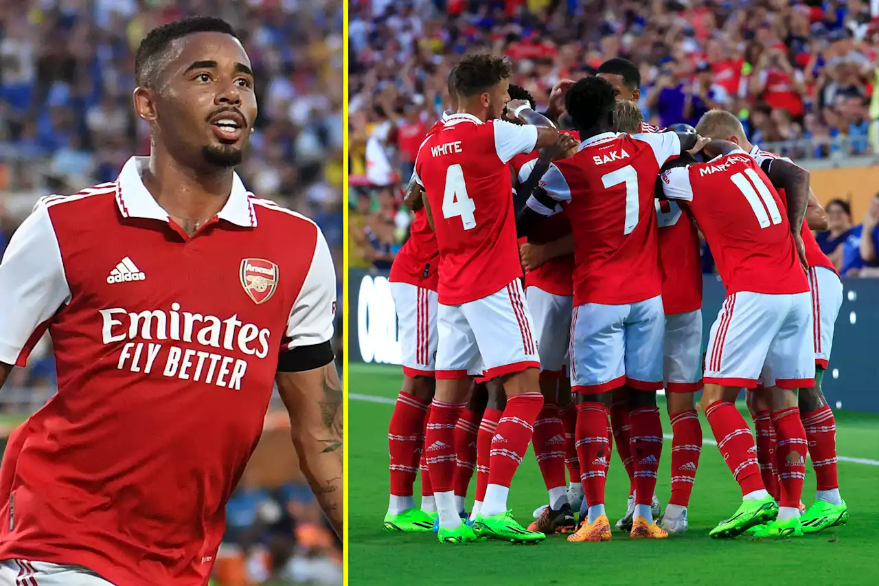 Jesus scores delightful chip as Arsenal thrash Chelsea but striker has injury scare