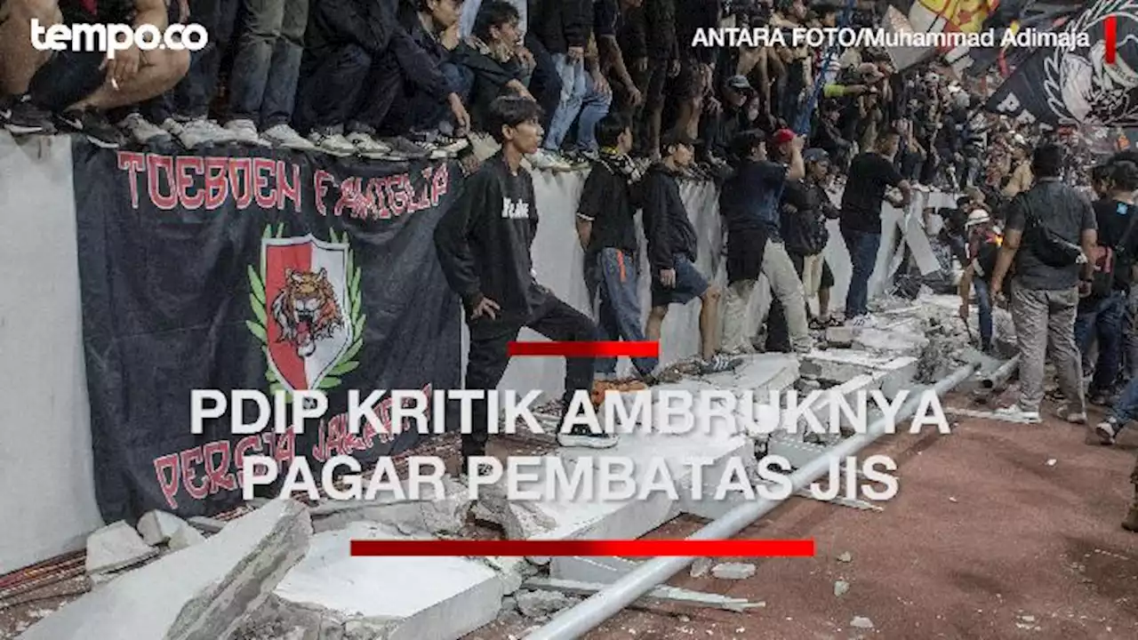 Anies Resmikan JIS, PDIP: Jangan Sesumbar Mahakarya, Pagarnya Saja Roboh