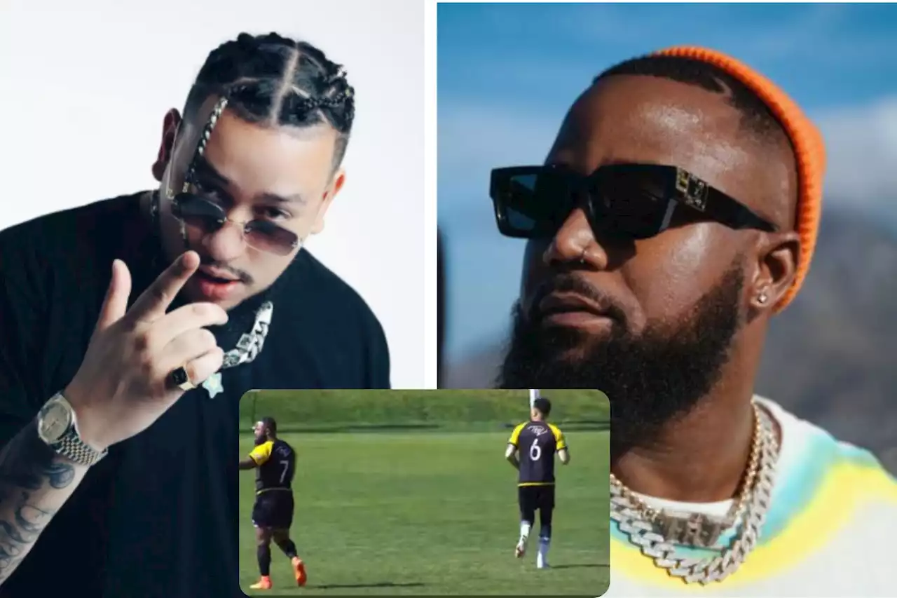 WATCH: 'Fake beef?' Cassper and AKA's friendly football match | The Citizen