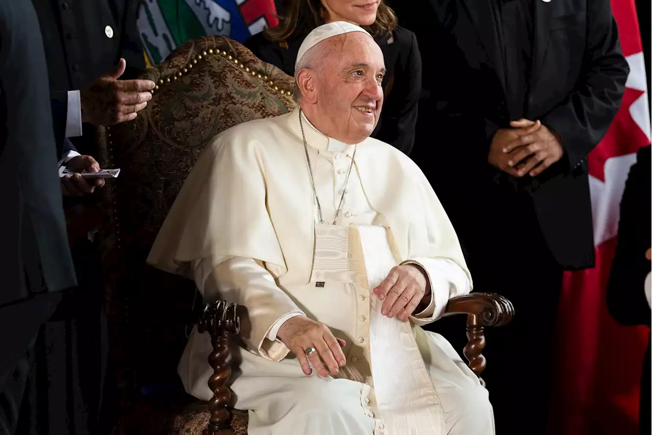 'Walking toward forgiveness': Pope Francis arrives in Edmonton