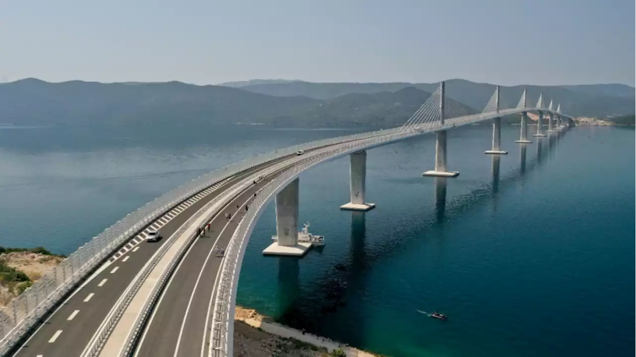 Croatia opens Adriatic coast bridge, linking divided region