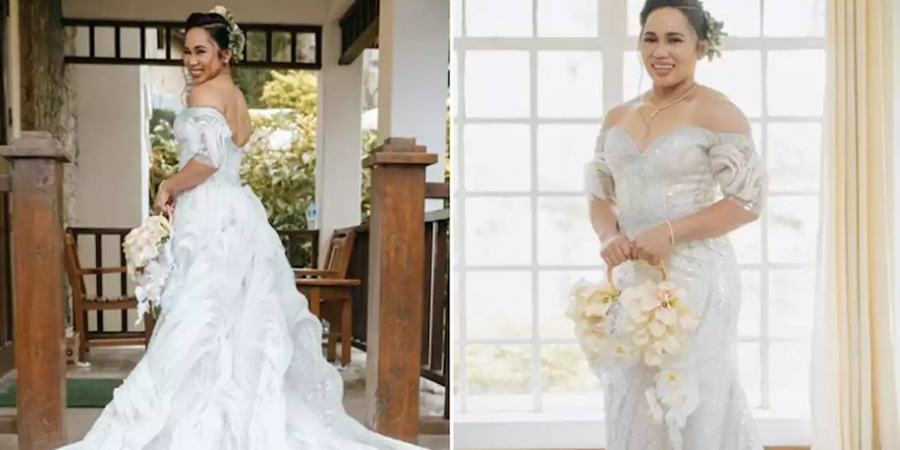 Here's your first look at Hidilyn Diaz as a blushing bride