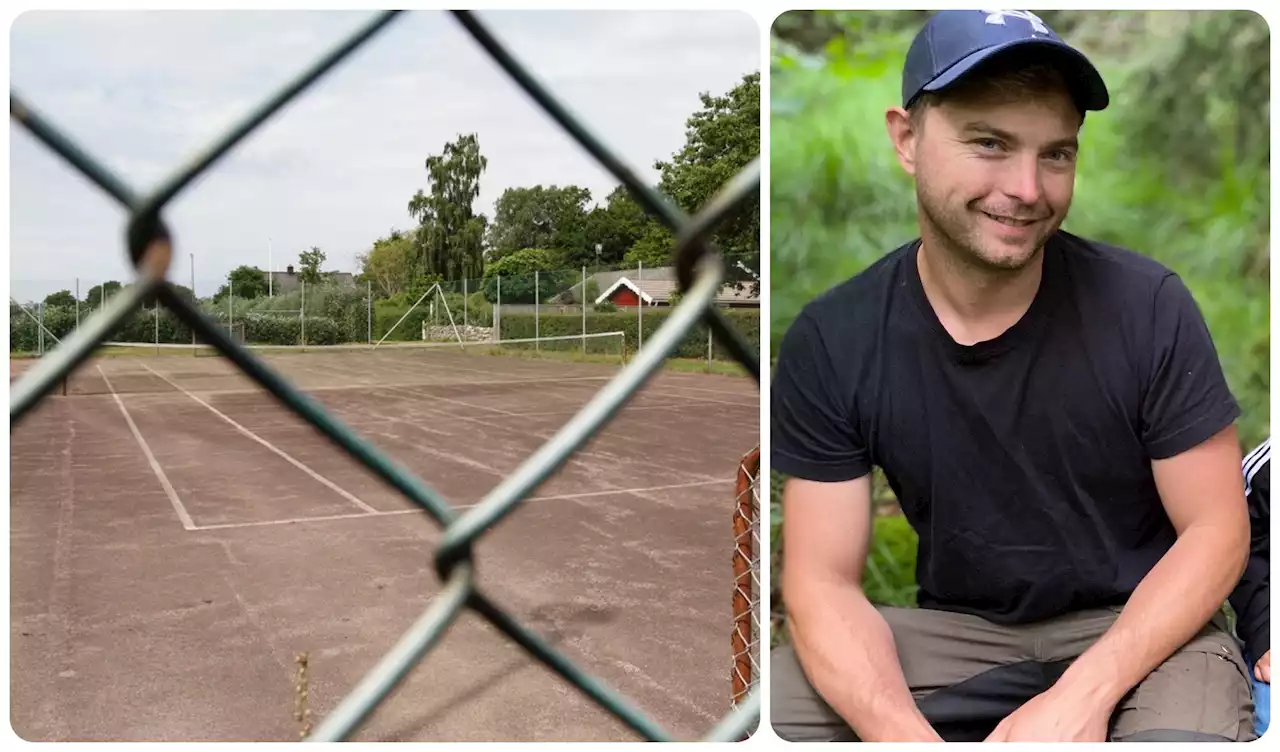 Sunkig tennisbana får nytt liv