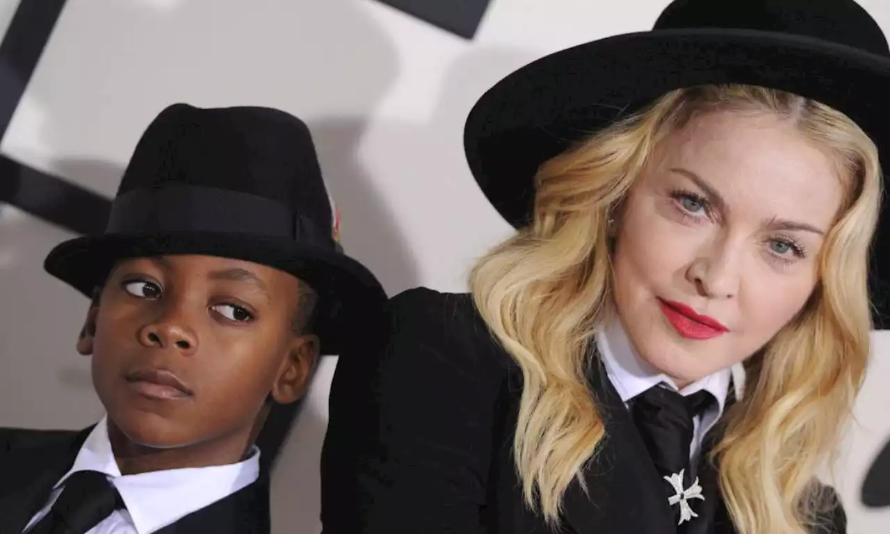 Madonna's son shows off impressive dance moves wearing a dress inside family home