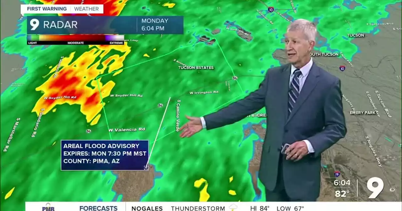 Areal Flood Advisories in effect for Pima and Santa Cruz Counties