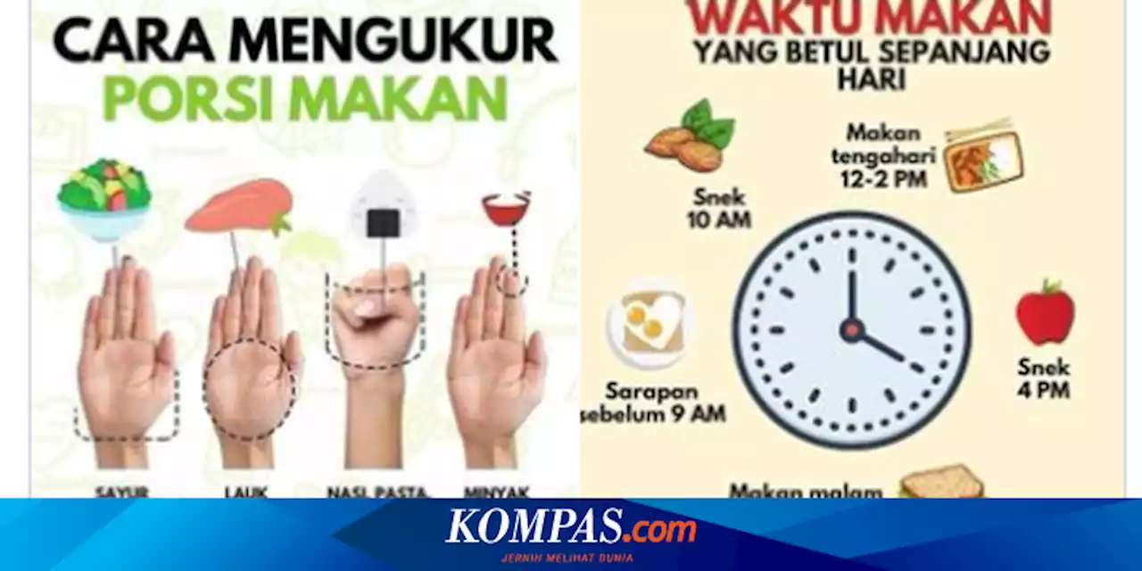 Ramai soal Ukuran Porsi dan Waktu Makan yang Benar, Ini Kata Dokter