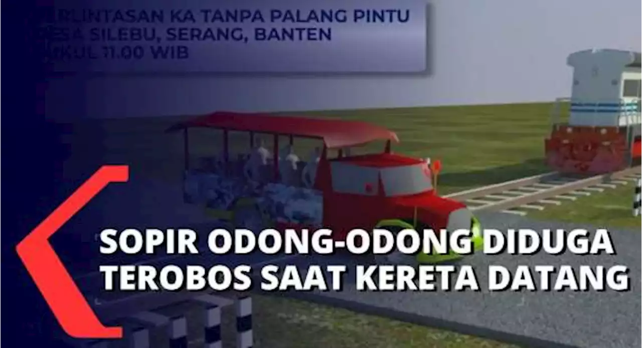 Odong-Odong Ditabrak Kereta, Diduga Sopir Terobos Perlintasan Saat Kereta Datang!