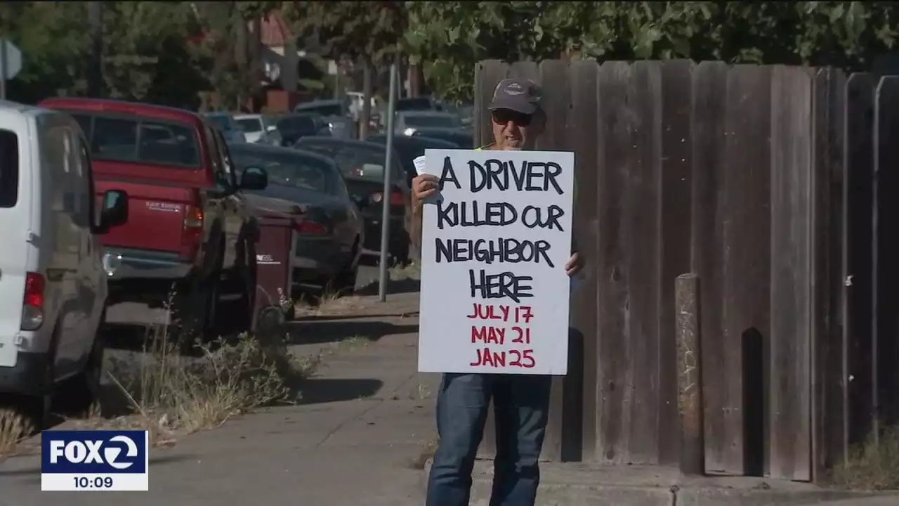 Vigil held for pedestrian killed in Oakland hit-and-run, advocates call for safety improvements