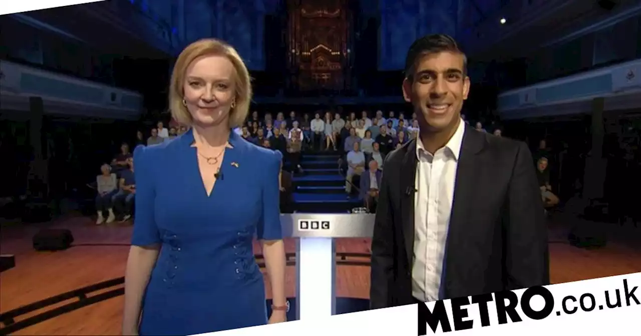 Liz Trus and Rishi Sunak terrify with awkward intro before BBC TV debate