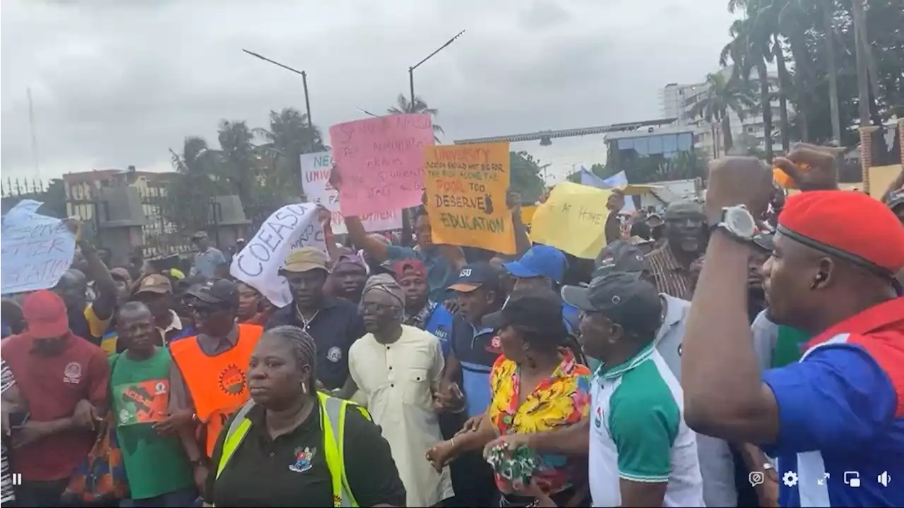 ASUU strike: Falana joins NLC protest in Lagos