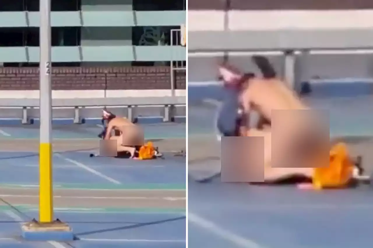 Naked couple filmed having rooftop sex during record-breaking heatwave