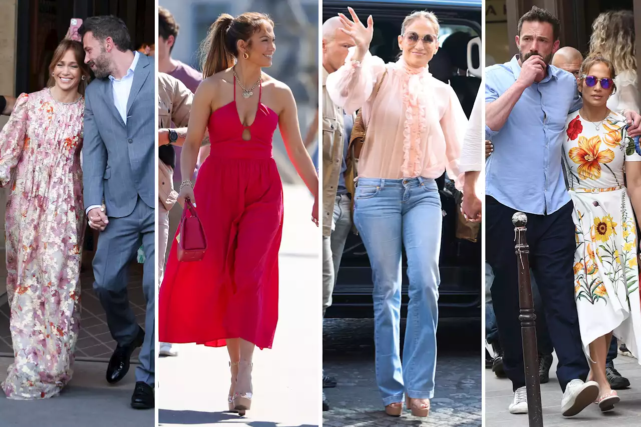 All of Jennifer Lopez’s Paris honeymoon looks after Ben Affleck wedding