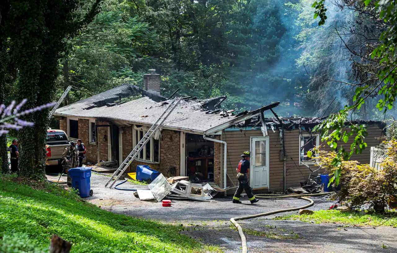 Firefighters battling Dauphin County house fire