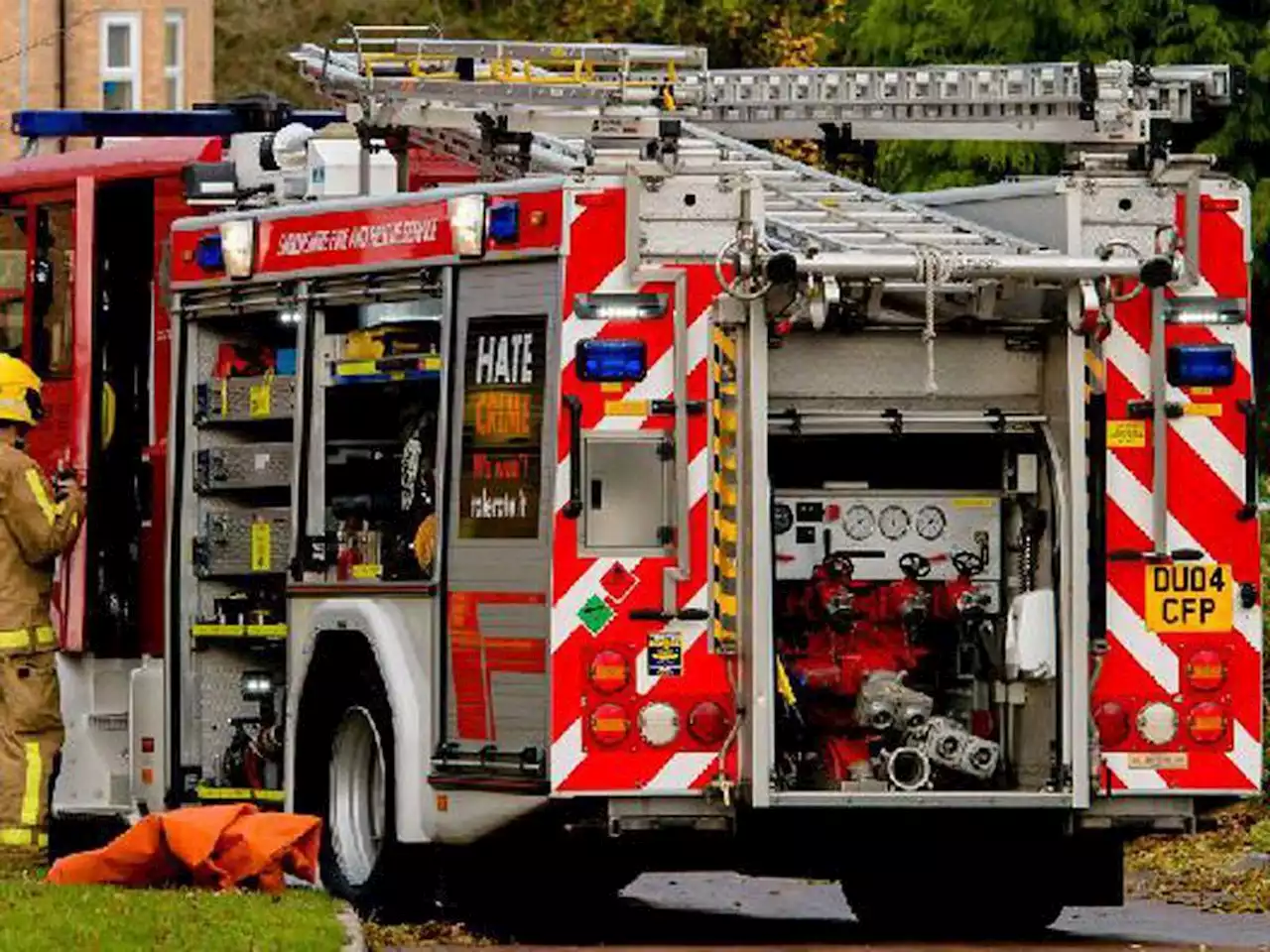 Camp fire out of control at Telford beauty spot