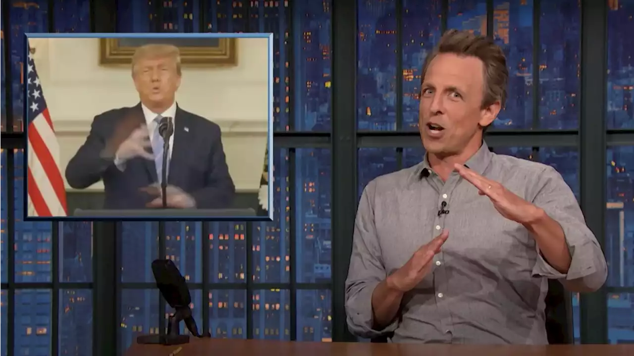 Seth Meyers Mocks Trump’s Deeply Humiliating Jan. 7 Speech Outtakes