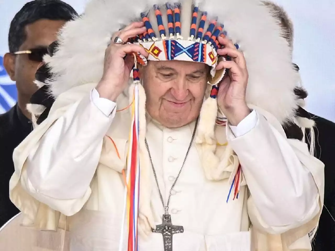 Pope: ‘I am deeply sorry’, expresses indignation and shame at site of residential school