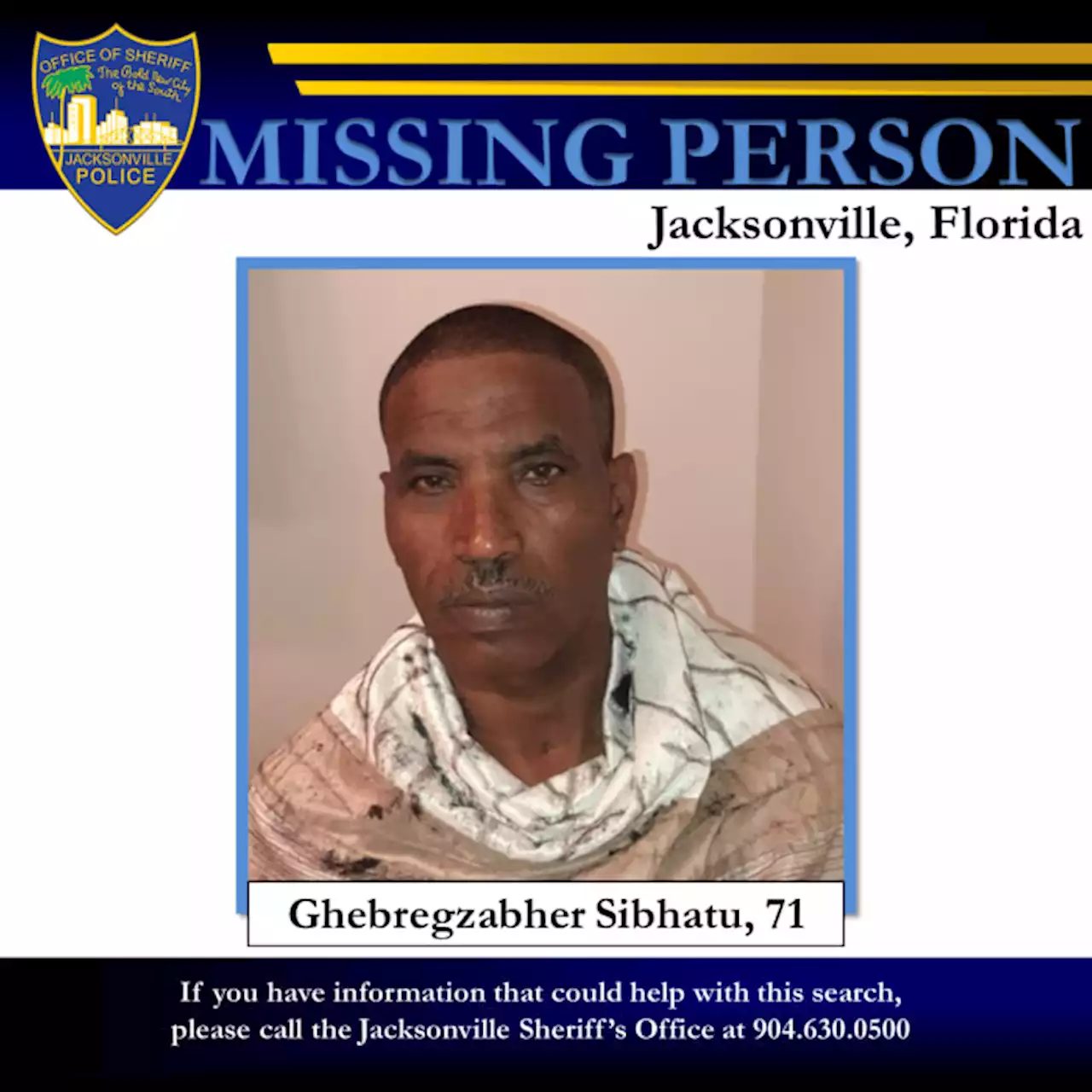 JSO searching for missing 71-year-old man