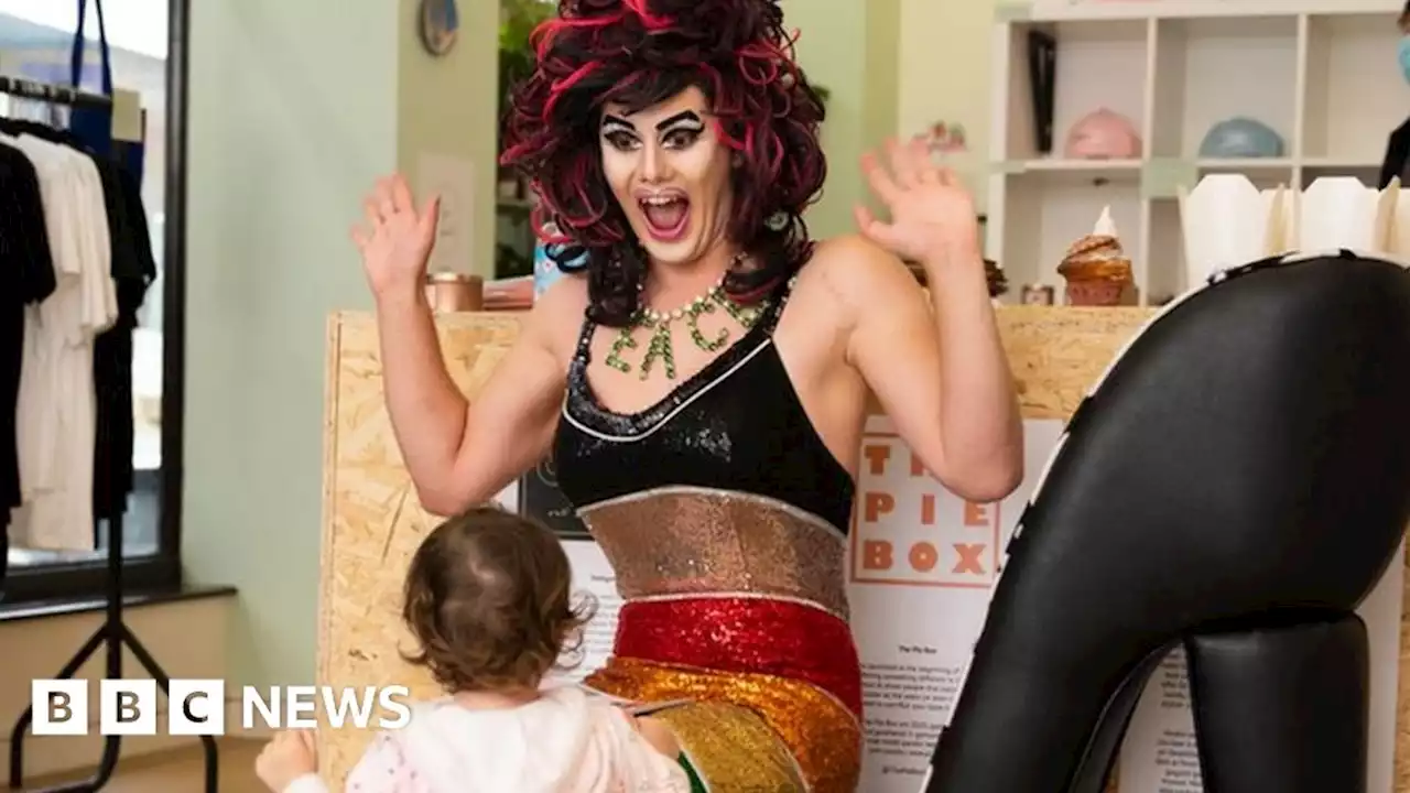 Drag act's story hour for children disrupted by protesters