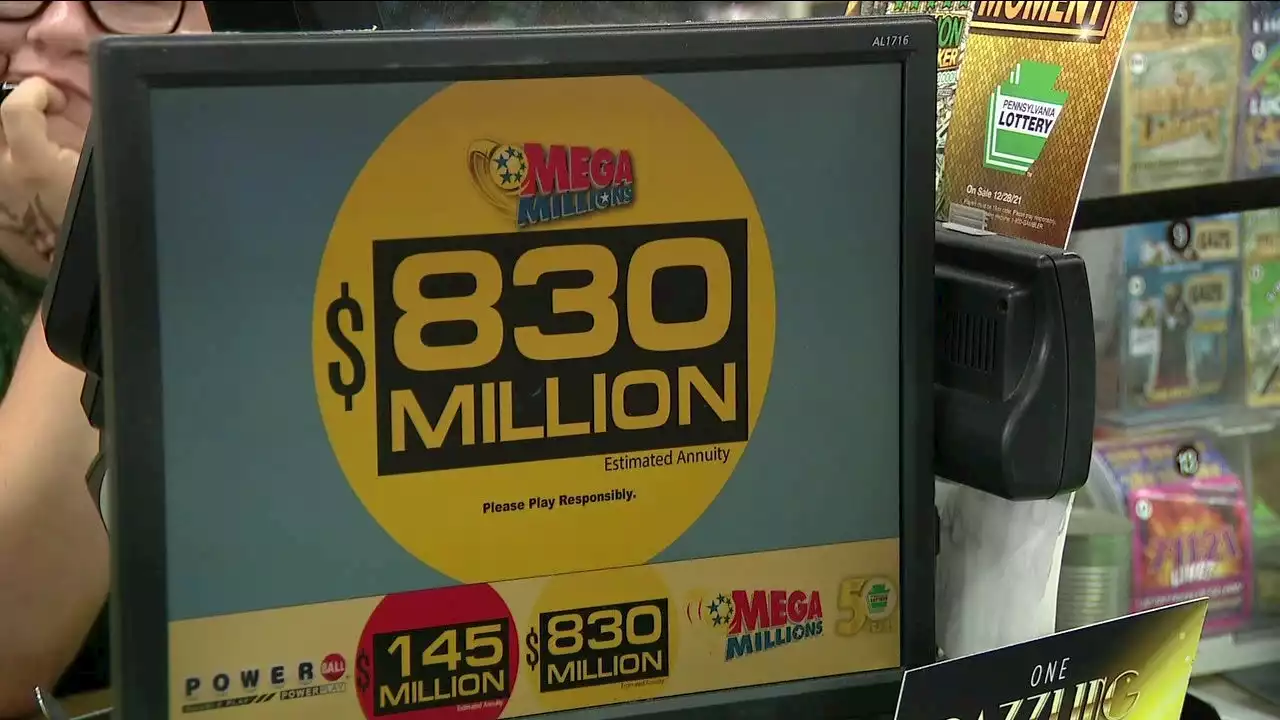 Mega Millions jackpot swells to $830M ahead of Tuesday night's drawing