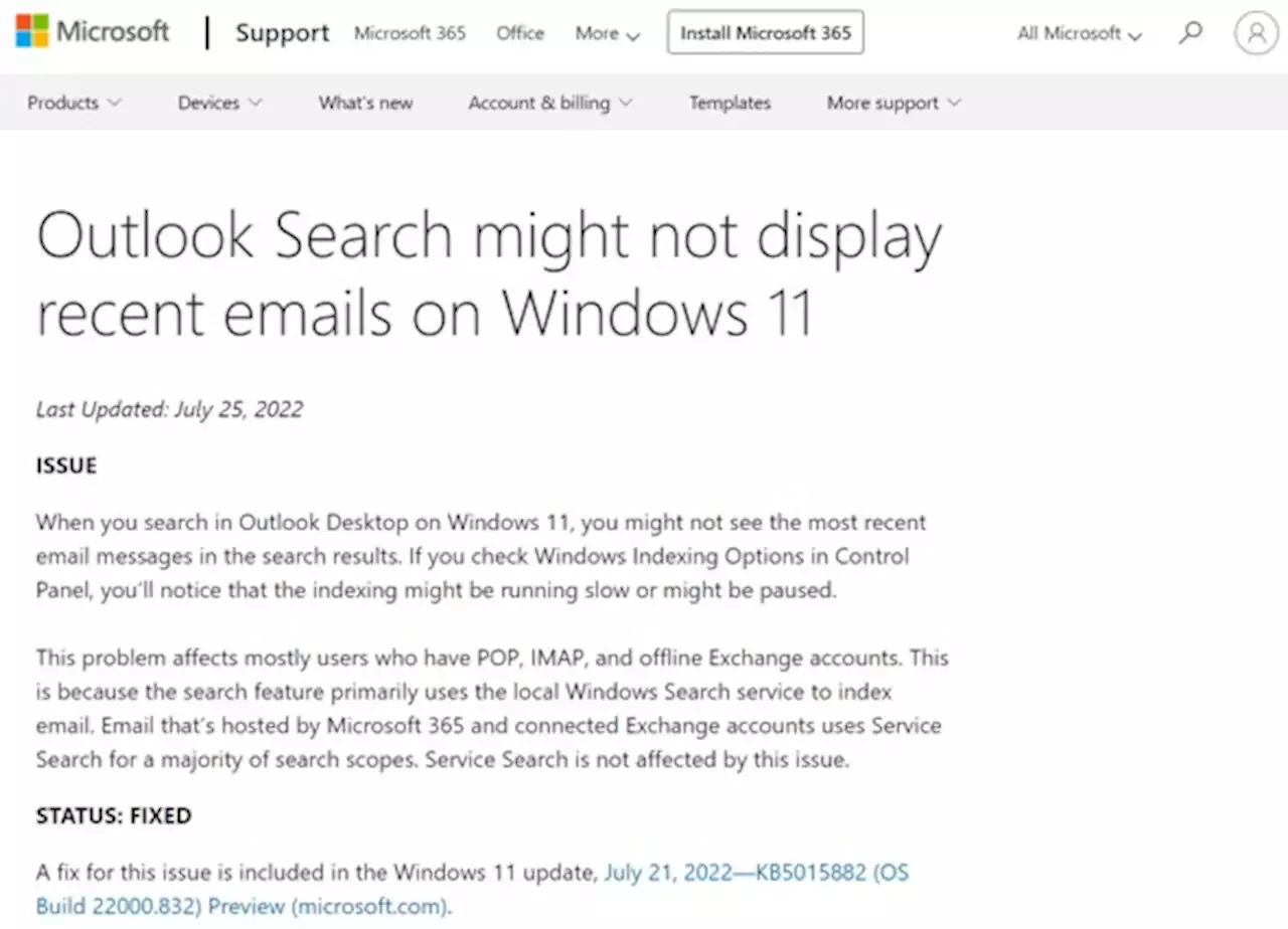 Windows 11のOutlookで最近のメールが表示されない不具合が解消 - トピックス｜Infoseekニュース