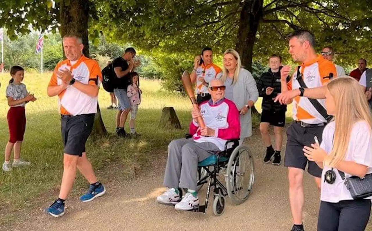 Warwickshire's oldest man is baton bearer for Commonwealth Games